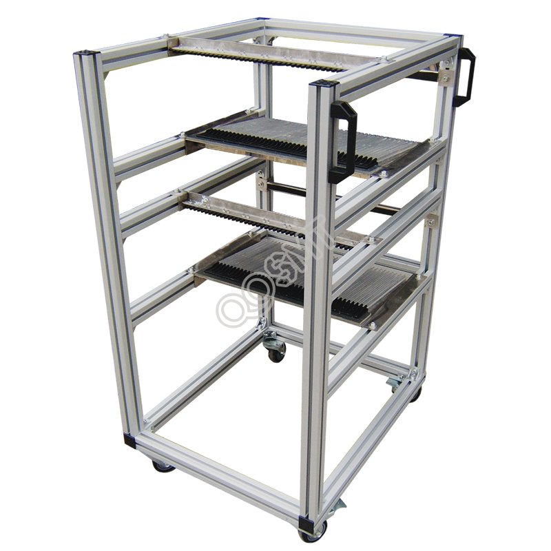 ASM SIEMENS Aluminum X Feeder Cart, Feeder Storage Cart , Feeder Trolley for ASM Pick And Place Machine